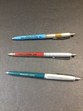 3 VTG Ohio Advertising Ink Pens Frasch's Sohio/Cheryl's Shop/Dan Wingate Ford