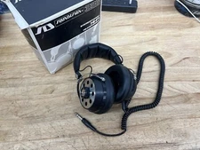 Vintage Soundesign Model 338 Stereo HI-FI Headphones Black Silver Japan Retro