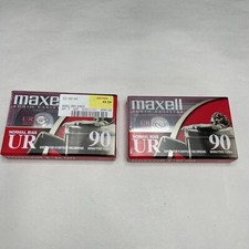 MAXWELL UR 90 Minute Blank Audio Cassette Tapes Normal Bias Lot Of 2 NEW IN PACK