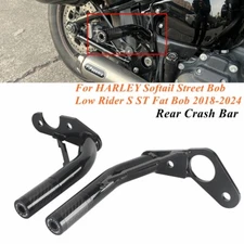 Rear Crash Bar Passenger Peg Frame Slider For HARLEY Softail FXBB FXLR FXFB FXST