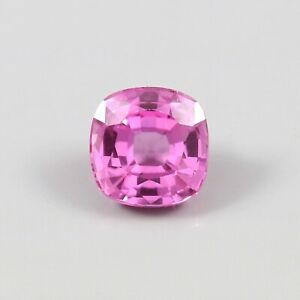 AAA 5.00 Ct Natural Flawless Ceylon Pink Sapphire Loose Cushion Gemstone Cut