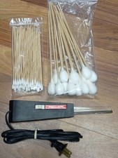 Realistic 231x Tape Head Demagnetizer + Long Stick Cotton Swabs For Cleaning Lot