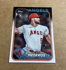 2024 Topps Victor Mederos Rookie Rc # 270 Los Angeles Angels Baseball Card