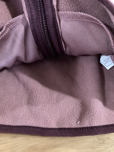 GIRLS DKNY SPORT FAUX FUR HOODED DESIGNER TOP JACKET PINK HEARTS L 14/16  NWT - Picture 6 of 10