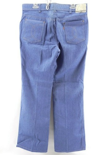 Jeans vintage remaches para hombre 1981 Levis 64 % algodón 36 % poliéster hechos en EE. UU. 36/32 - Imagen 2 de 5