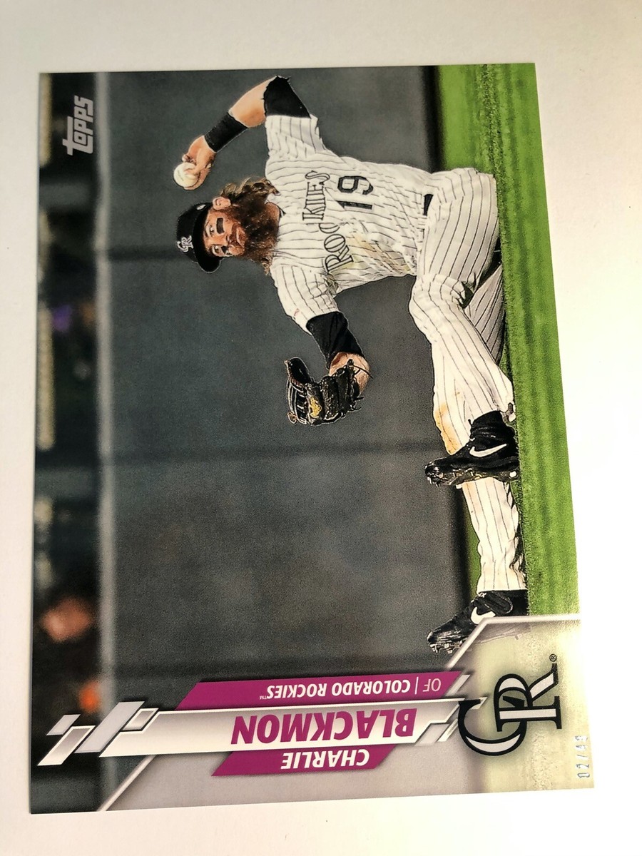 2020 Topps Short Print SP Jumbo 5x7 Charlie Blackmon Rockies 397