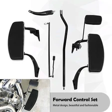 Motor Complete Floorboards Footboards Kit Lever Pegs Fit For Harley Dyna 2006-17