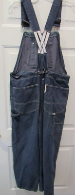 VINTAGE MONTGOMERY WARD POWER HOUSE DENIM OVERALLS SANFORIZED 34 x