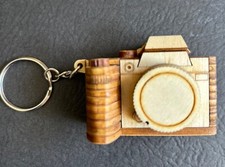 Wooden Miniature Model SONY Keychain Camera Replica