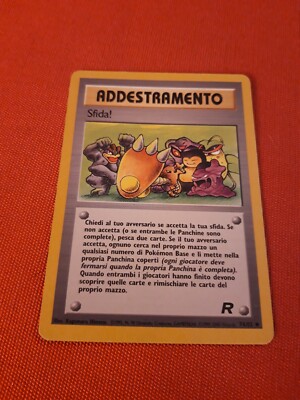 CHALLENGE! DEFI! TRAINER 74/82 TEAM ROCKET 2. EDIT WIZARDS KARTE POKEMON ITALIENISCH
