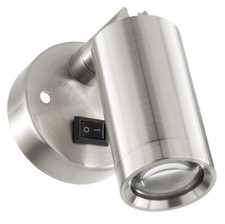 Recpro Rv 12v Reading Light Led Onoff Switch Swivel Satin Nickel