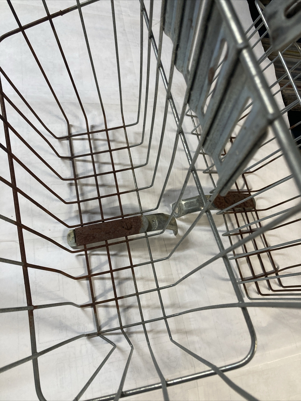 Vintage Androck Cruiser Rear Twin Wire Bicycle Baskets Schwinn Style