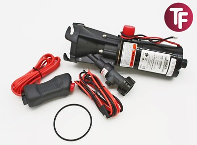 Flojet 18555000A Wohnmobil Abfallpumpe tragbar 12V DC für 3/4'' Gartenschlauch 43 LPM