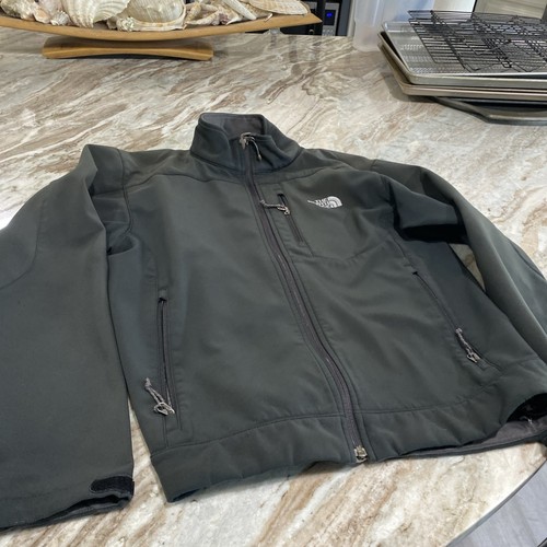 The North Face Mens Apex Bionic Windwall Jacket Sz M Black Full Zip See Desc