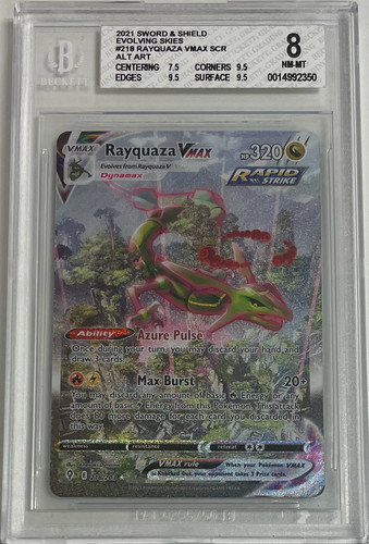 Rayquaza VMAX graded BGS 8 for sale on eBay