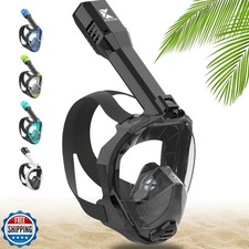 Khroom Full Face Snorkel Mask for Adults  New Valve Tech for Easy Breathing