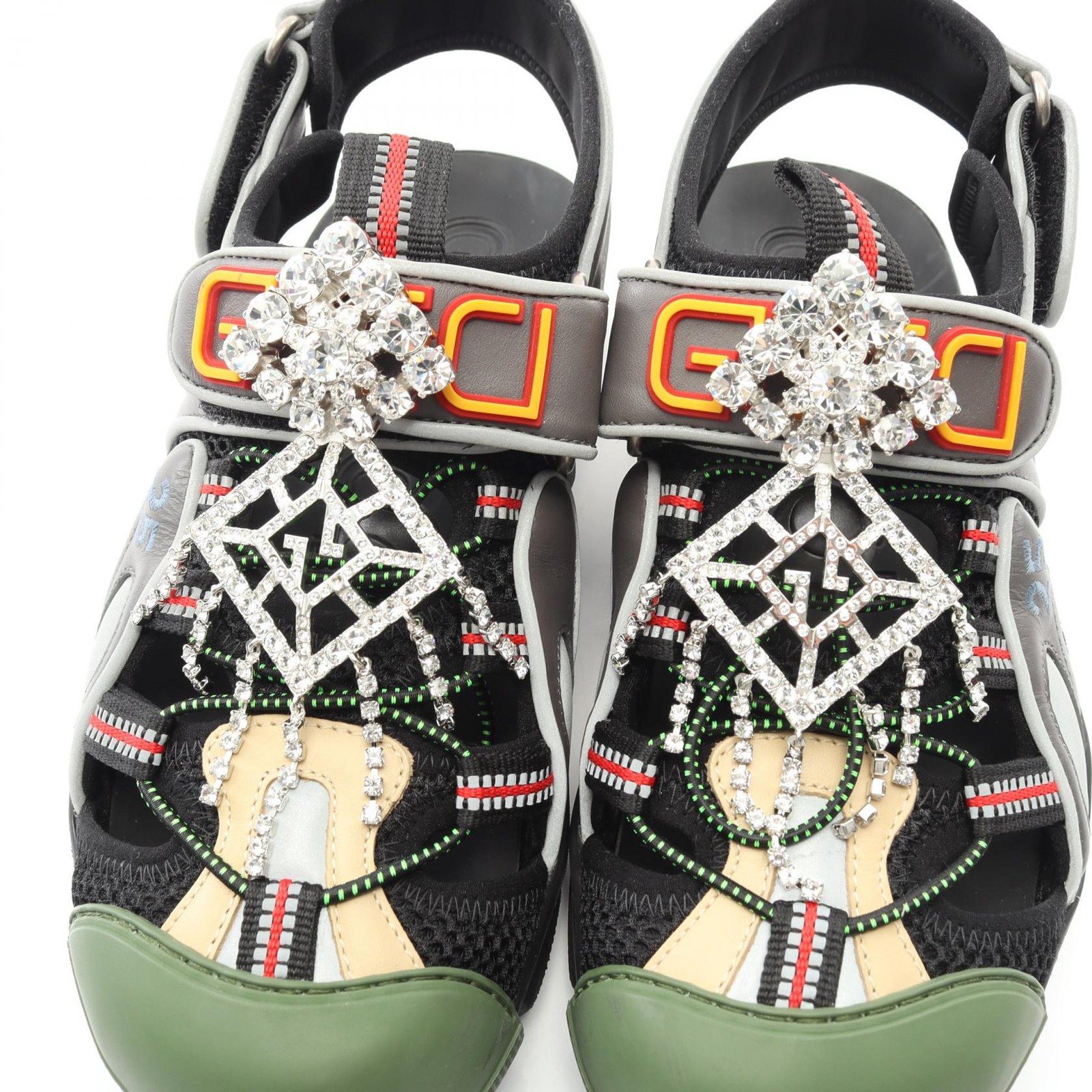 GUCCI sandals shoes fabric multicolor 571557 thumbnail 11