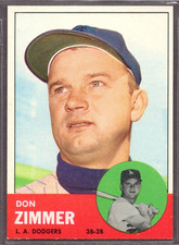 1963 Topps Set-Break #439 Don Zimmer EX-EXMINT *JAYSACE*