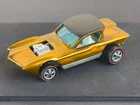 Vintage Hot Wheels Redline 1968 RESTORED Gold Python HK - WHITE Int., No Reserve