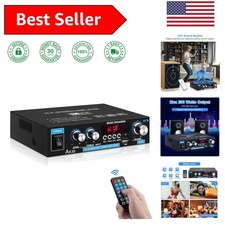 Powerful 200W Bluetooth Amplifier with Treble  Bass Control for Home Use