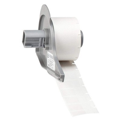 BRADY M7-17-427 Label,1/2 in W,Clear; White 803RX9