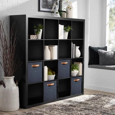 Large 16 Cube Modern Bookshelf Storage, Organizer, Office, Living Room, Dorm NEW