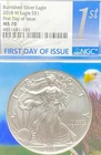2018 W $1 BURNISHED AMERICAN SILVER EAGLE 1st DAY ISSUE NGC MS 70 NO RESERVE