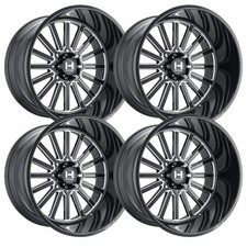 Set-4 Hostile Titan 22x12 8x180 Black Milled -44mm Wheels Rims 22 Inch Set-4 Hostile Titan 22x12 8x180 Black Milled -44mm Wheels Rims 22 Inch