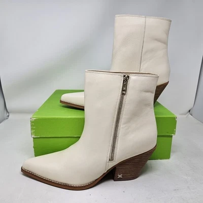 Sam Edelman Jane 'Cuero Marfil' Punta Punta Botines / Para Mujer Talla US 11 M - Imagen 1 de 4