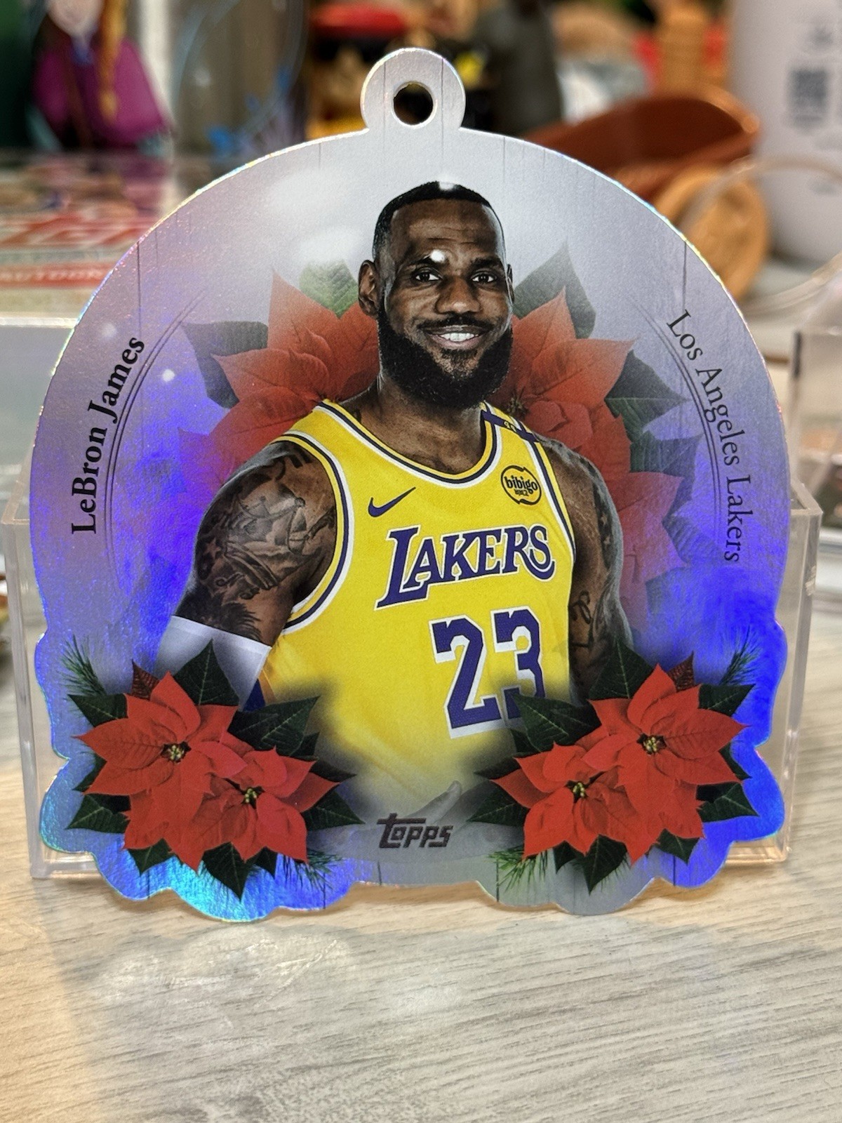 2025-26 Topps Holiday LeBron James Die-Cut Ornament #DCO-LJ Lakers
