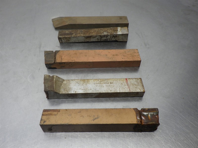 Lot Of 5 Assorted Brazed Tool Bit -(As Shown)
