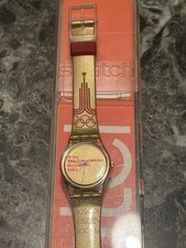 Swatch Donna Nuovo Moscow 1980 LZ103 Vintage Orologio da polso Lady NOS Anni 90