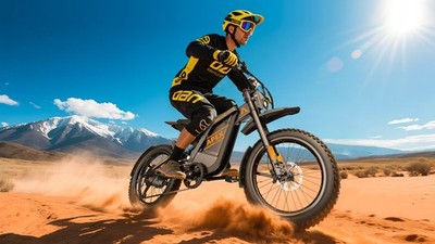 Peak 3000W Electric Dirt Bike Mountain Motorcycle 1536Wh 32AH Max 40MPH Ebike