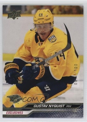 2023-24 Upper Deck Extended Series UD Exclusives 87/100 Gustav Nyquist #579 1oi7