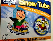 Snow Tube  Down Hill Fun Dasher Snow Tube Inflatable for 38" "Let It Snow"
