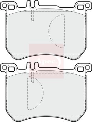 Brake Pad Set For Disc Brake Front Fits Mercedes-Benz S-Class SL APEC PAD1938