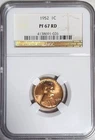 1952 NGC PF 67 RD Lincoln Wheat Cent 1c Proof 67 PR Red One Wheat Penny (M200)