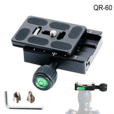Metal QR60 Camera Quick Release Plate Clamp Adapter For Arca Swiss Tripod