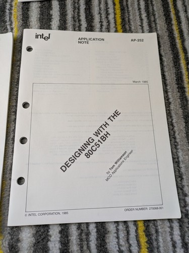 Kit conception microcontrôleur Intel CHMOS vintage - 1985 80c31bh 87c64 51c86 - Photo 7/20