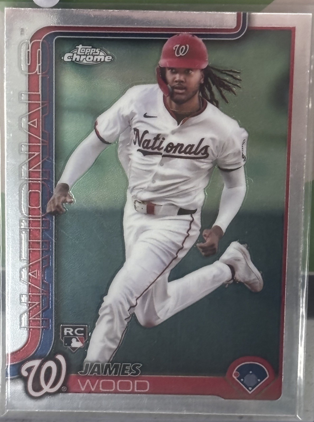 2025 Topps Chrome - James Wood #132 Topps Refractor (RC)