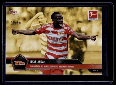 2025-26 Topps Now Bundesliga Gold /50 #8 Ilyas Ansah Doppelpack bei Debüt