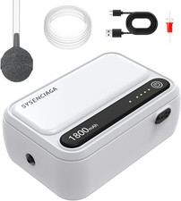 Aquarium Air Pump Rechargeable Aerator for Bait Bucket, Portable Battery