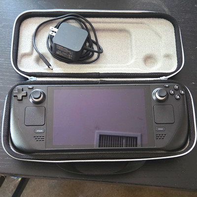 Valve Steam Deck LCD 256GB Black Wi-Fi USB-C Handheld w/ Case & Charger