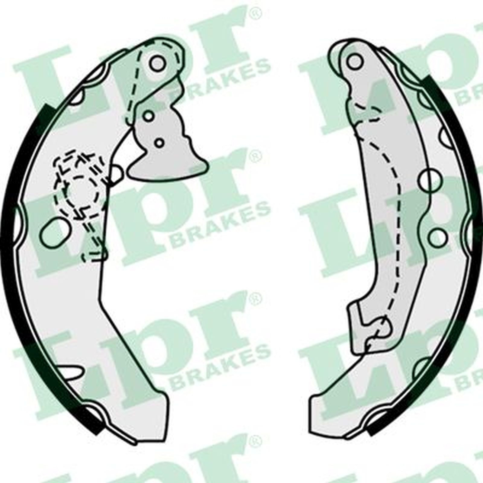 ORIGINAL® Lpr 07560 Bremsbackensatz Hinten passend für Ford FIESTA III FIESTA