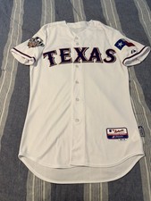 2010 World Series Majestic Texas Rangers Home Size 40 Jersey