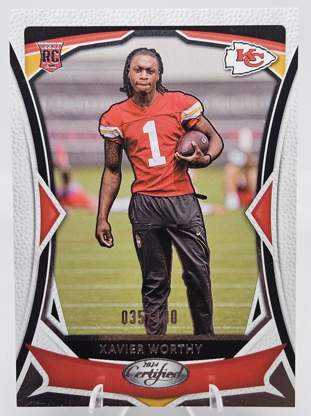 Xavier Worthy 2024 Panini Certified Rookies RC Rookie /400 Chiefs #120