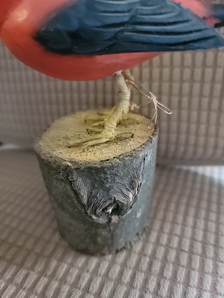 Kit De Sculpture Sur Bois - Oiseau Tanager écarlate, ébauches Et Motif, Neuf USA