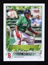 2022 Topps Opening Day Luck of the Irish Rafael Devers #LI-10 2g8