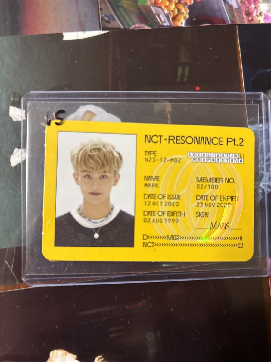 NCT 2020 CHENLE RESONANCE Pt.2 Departure Official ID Card