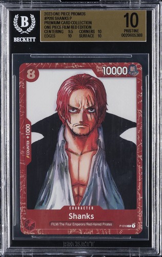Shanks (One Piece Film Red) graded BGS 10 for sale on eBay